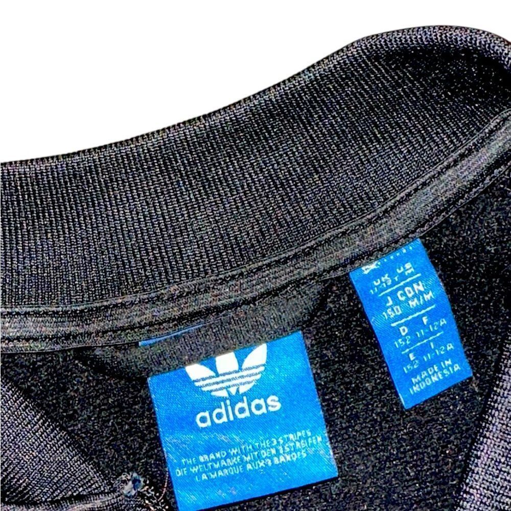 Adidas Track Jacket Boys Size Medium Black - Picture 4 of 4
